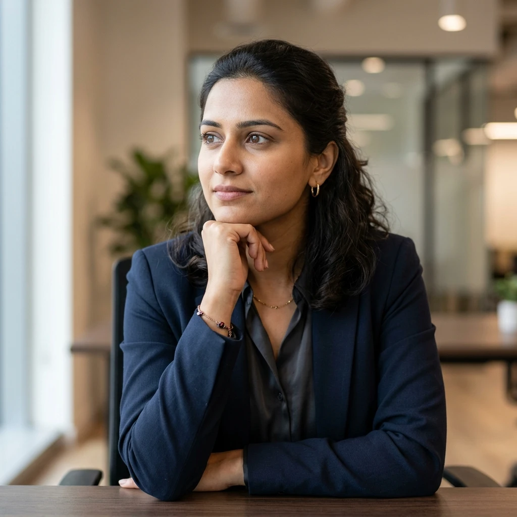 Indian female manager profile