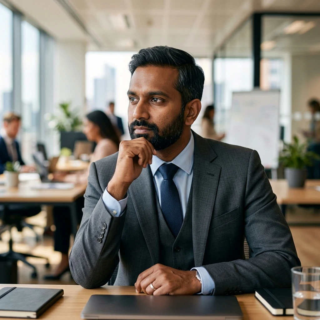 Indian male executive profile