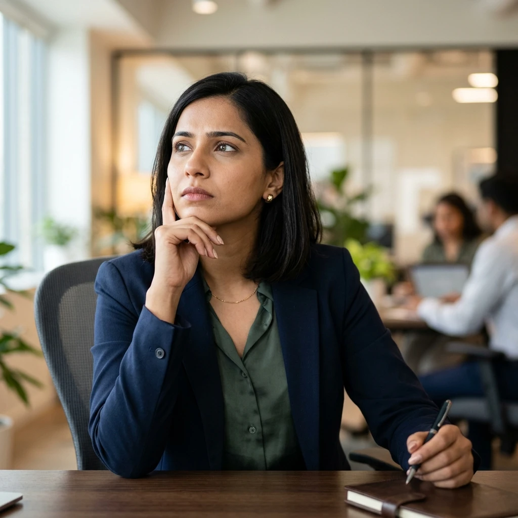 Indian female manager profile